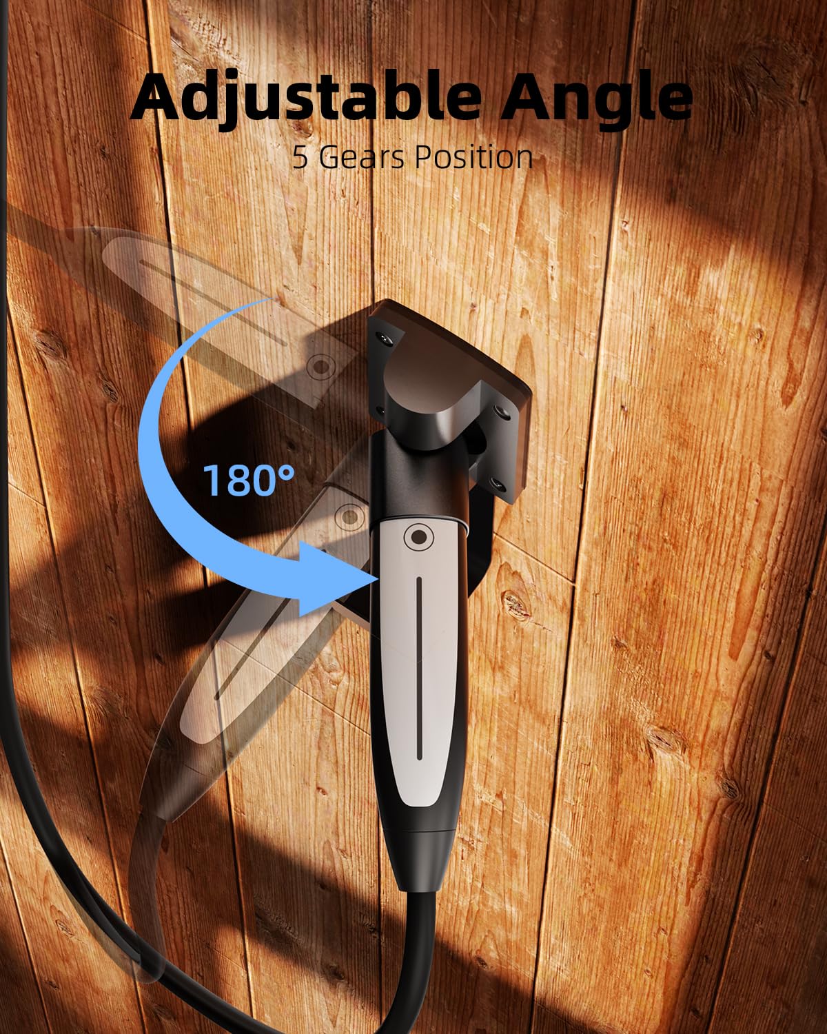FOCSPROD close-up of rotating nozzle demonstrates adjustable angles for convenience