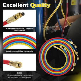 Foinwer included valve core remover, thimbles and spare gaskets for on-job maintenance
