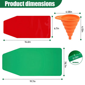 Foivieide large flexible funnel close-up showing smooth pour lip for cleaner transfers