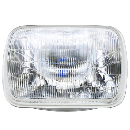 fokes front view of H6054 sealed-beam showing bright lens and mounting