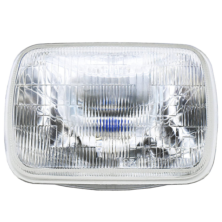 fokes front view of H6054 sealed-beam showing bright lens and mounting