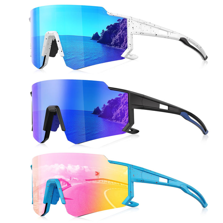 Foliful front view showing sport wrap frame and lens clarity for confident vision