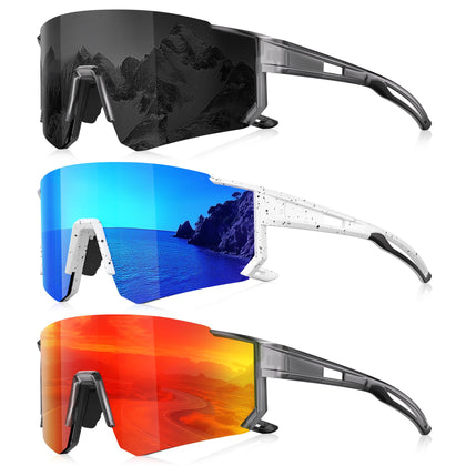 Foliful front view showing full wraparound frame and clear benefit of wide protection