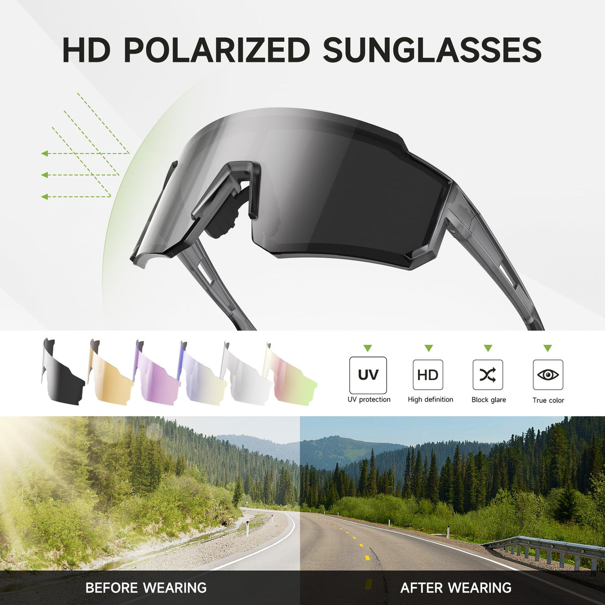 Foliful sunglasses in hand for size comparison showing lightweight portability benefit