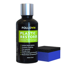 FOLLOWIN bottle front view showing label and applicator, highlights ease of use