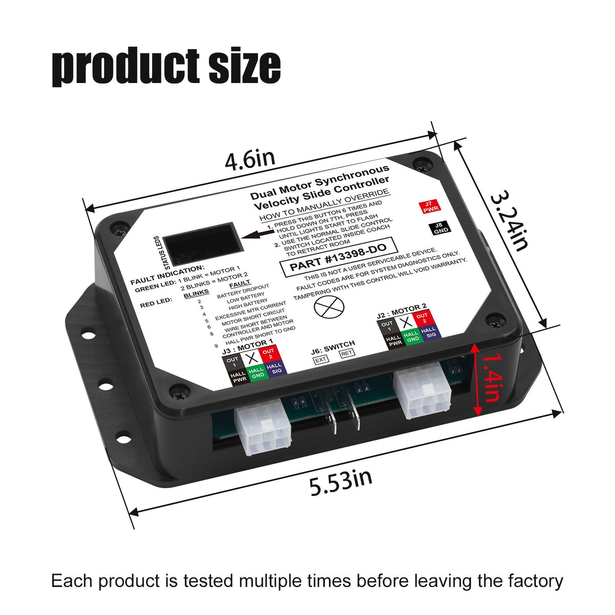folosem controller side connectors highlighting plug fit for quick replacement
