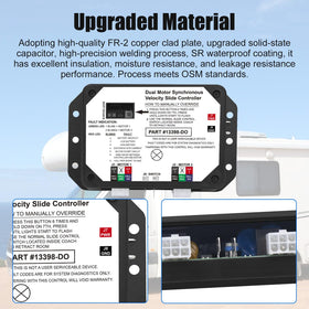 folosem controller next to ruler showing compact size for easy installation