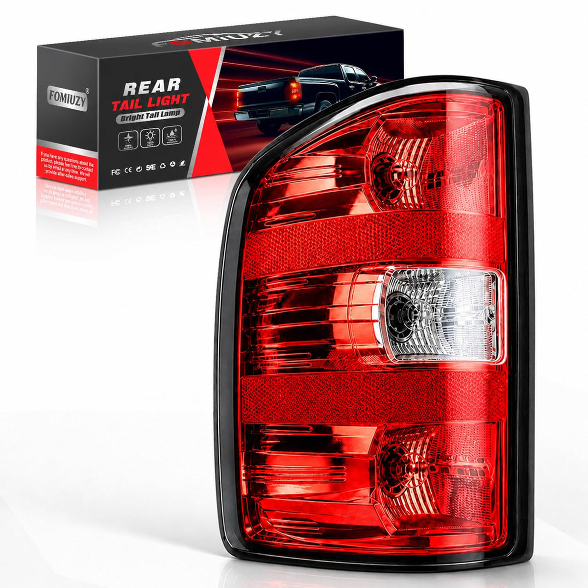 FOMIUZY front assembly view showing clean OEM-style fit and improved visibility
