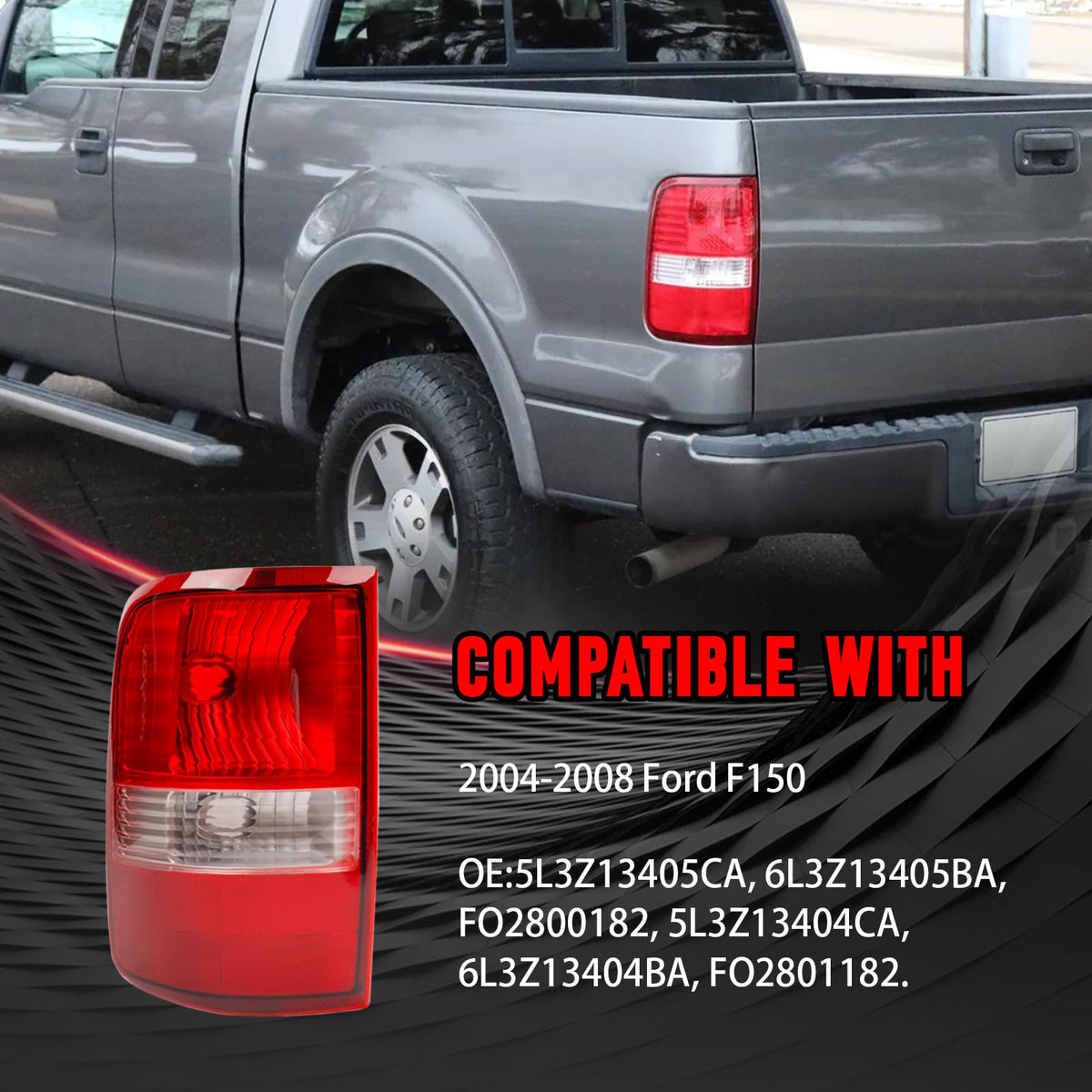 FOMIUZY installed taillight on Ford F-150 rear showing seamless OEM appearance benefit