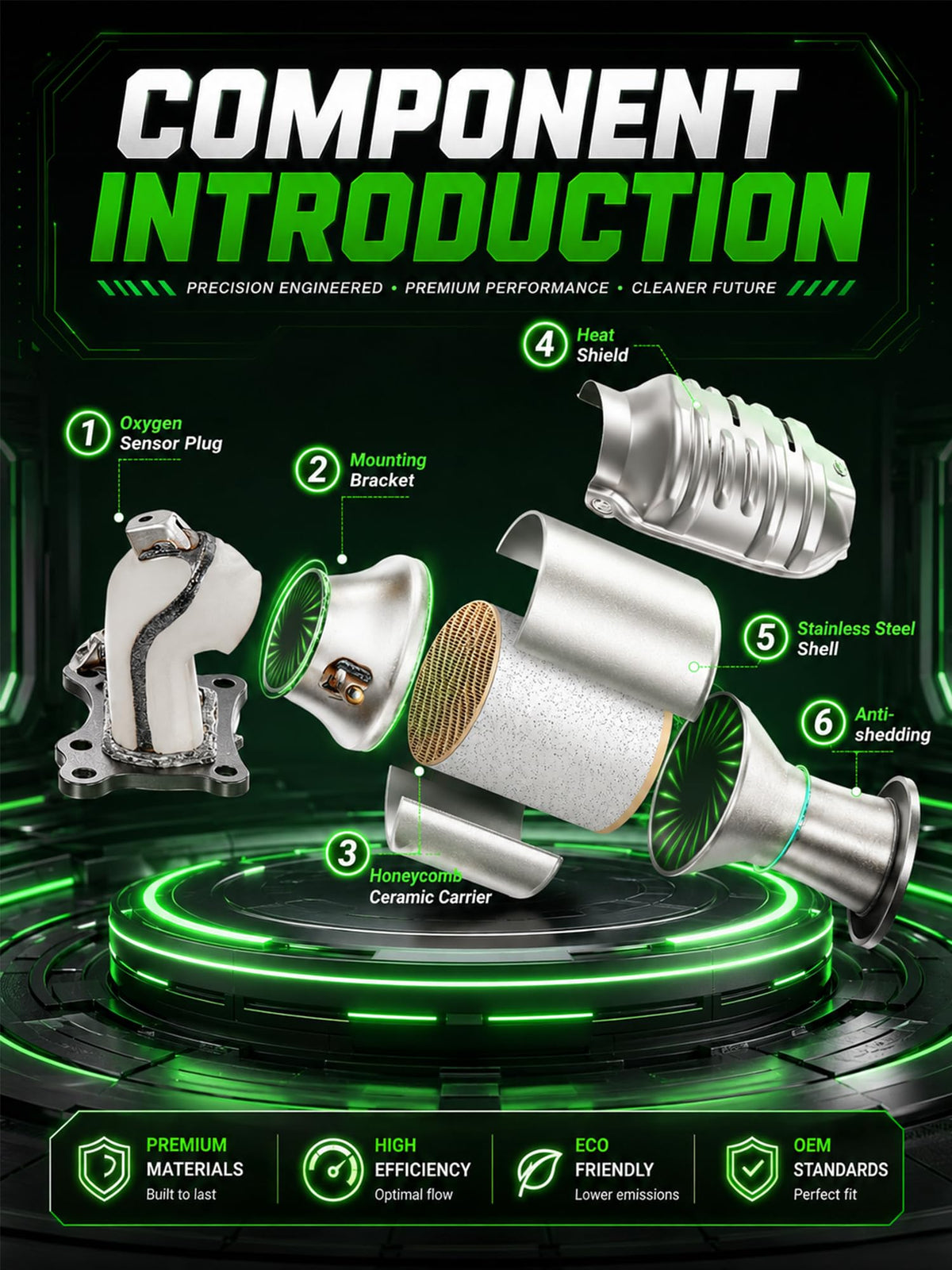 FOMIUZY flange and mounting points close-up for easy direct-fit installation