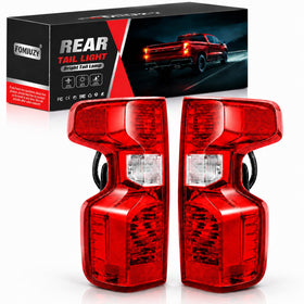 FOMIUZY front view of paired taillight assemblies showing exact fit and improved rear visibility