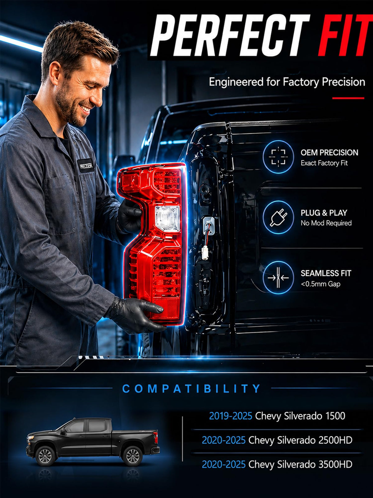 FOMIUZY label showing OEM part numbers to confirm compatibility and purchase confidence