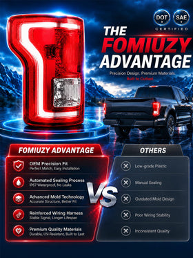 FOMIUZY label showing OE numbers for accurate part matching