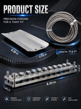 FOMIUZY size comparison with ruler illustrating compact fit and coverage area