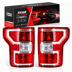 FOMIUZY front view tail light showing complete assembly and OEM fit