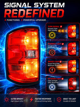 FOMIUZY taillight installed on Silverado restoring visibility benefit