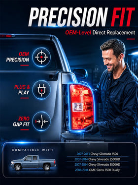 FOMIUZY packaged tail light with parts showing ready-to-install convenience