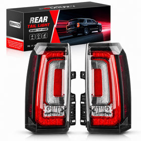 FOMIUZY front view tail light assembly showing complete fit and improved visibility