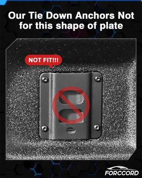 Forccord anchor installed in truck bed corner providing secure attachment point