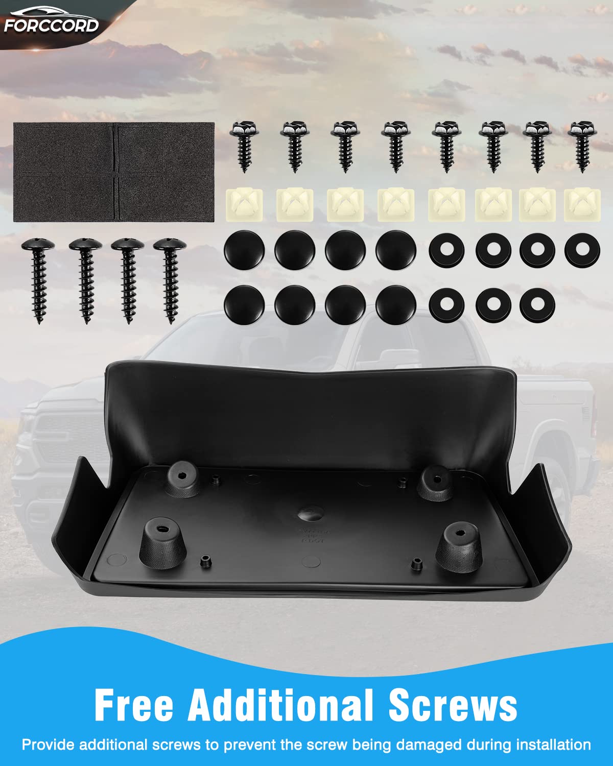 Forccord bracket on parked Silverado showing professional appearance