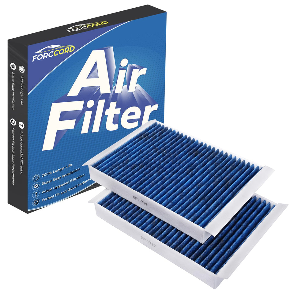 Forccord two-pack packaging showing filters and fitment benefit