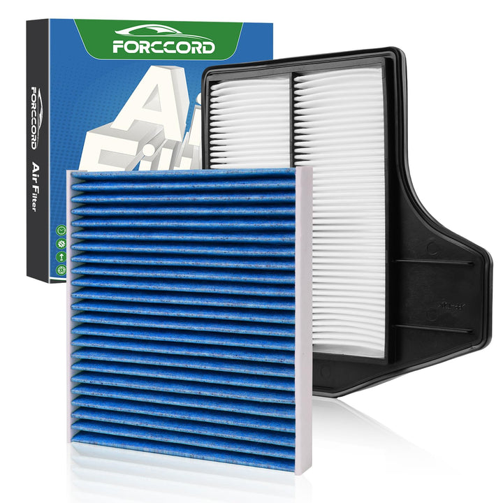 Forccord front packaging of Altima air filter kit showing components and fit