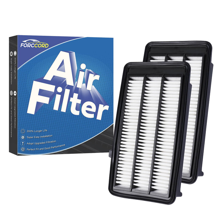 Forccord front packaging showing two replacement filters and clear model compatibility