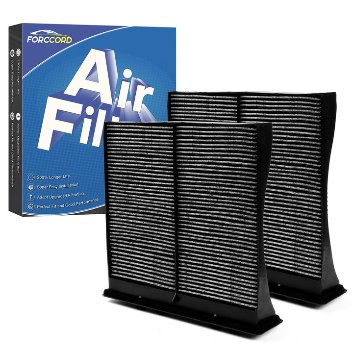 Forccord front packaging showing two filters and model compatibility benefit