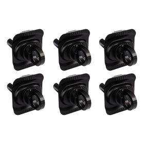 Forccord front view of six tie down anchors showing factory fit and durability