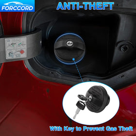 Forccord fuel cap installed on Ford F-150 demonstrating direct replacement