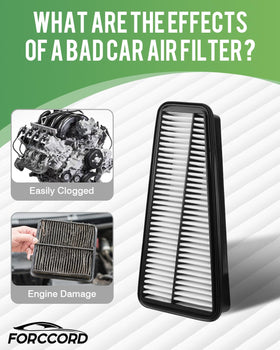 Forccord filter installed in a Toyota engine bay demonstrating direct OEM-style fitment