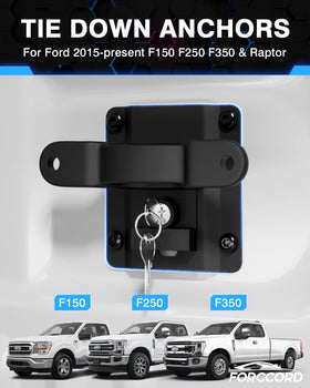 Forccord anchors installed in Ford truck bed providing secure cargo points