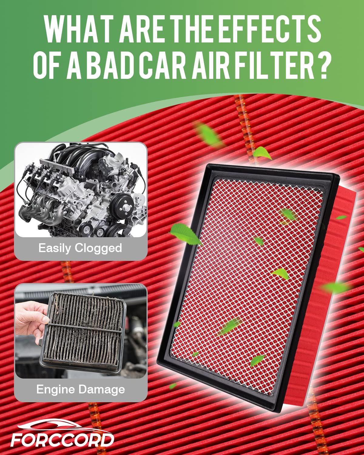 Forccord installed under hood illustrating easy engine replacement