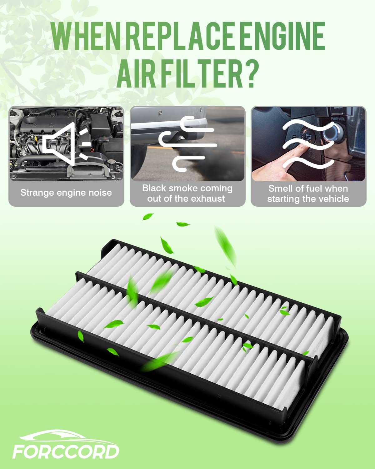 Forccord filters with Seltos hood open in driveway — easy DIY maintenance benefit