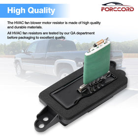 Forccord resistor installed under glove box demonstrating fitment