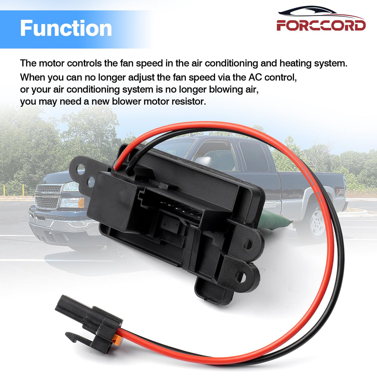 Forccord resistor beside ruler showing compact size for easy handling