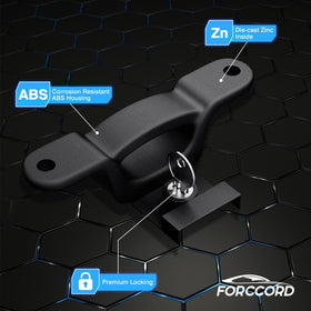 Forccord powder-coat texture close-up protecting against rust and weather