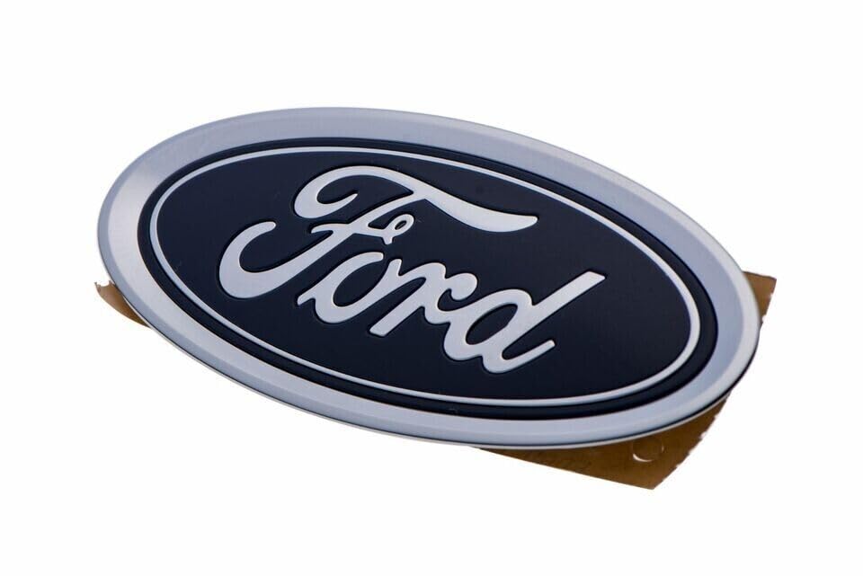 Ford emblem close-up showing enamel texture and durable finish benefit