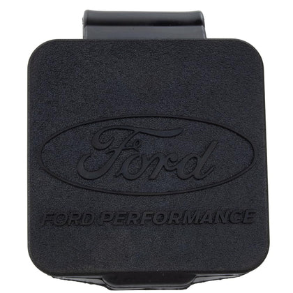 Ford hitch cover front view showing Ford Oval branding and clean finish