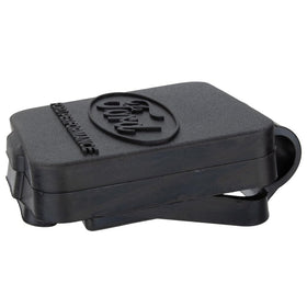 Ford hitch cover beside ruler to show two-inch receiver scale and fit
