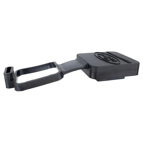 Ford hitch cover side profile demonstrating snug two-inch fit for receivers