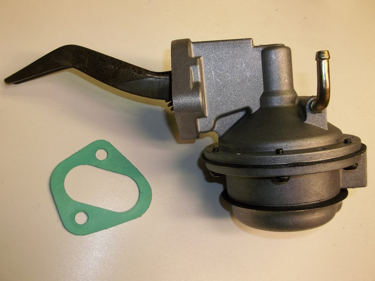 Ford marine fuel pump front view showing mounting and gasket benefit of fitment