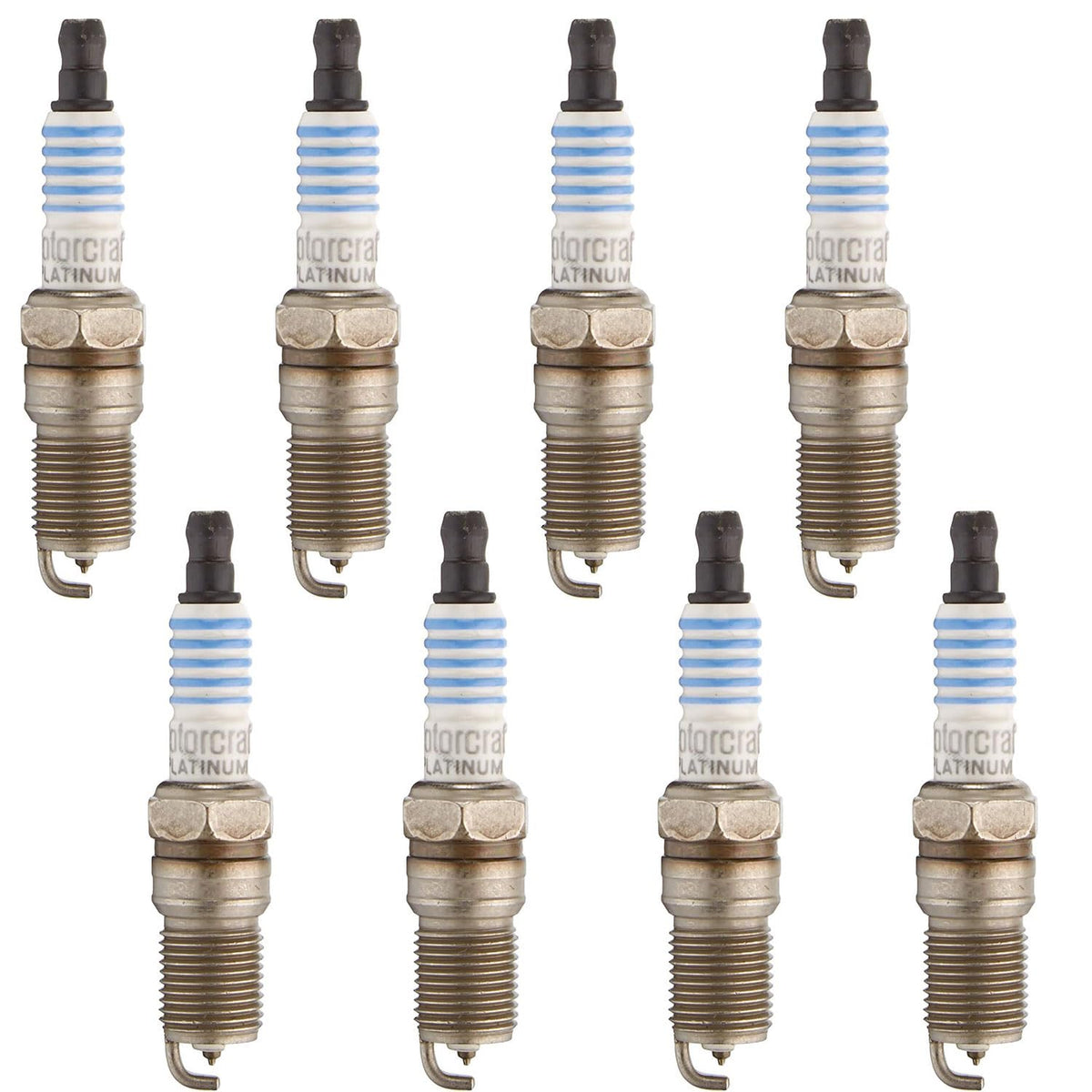 Ford Motorcraft SP432 front packaging showing eight spark plugs and brand clarity