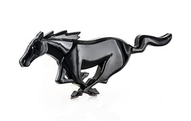 Ford Pony emblem next to ruler showing 3 1/4 inch size for fit confirmation