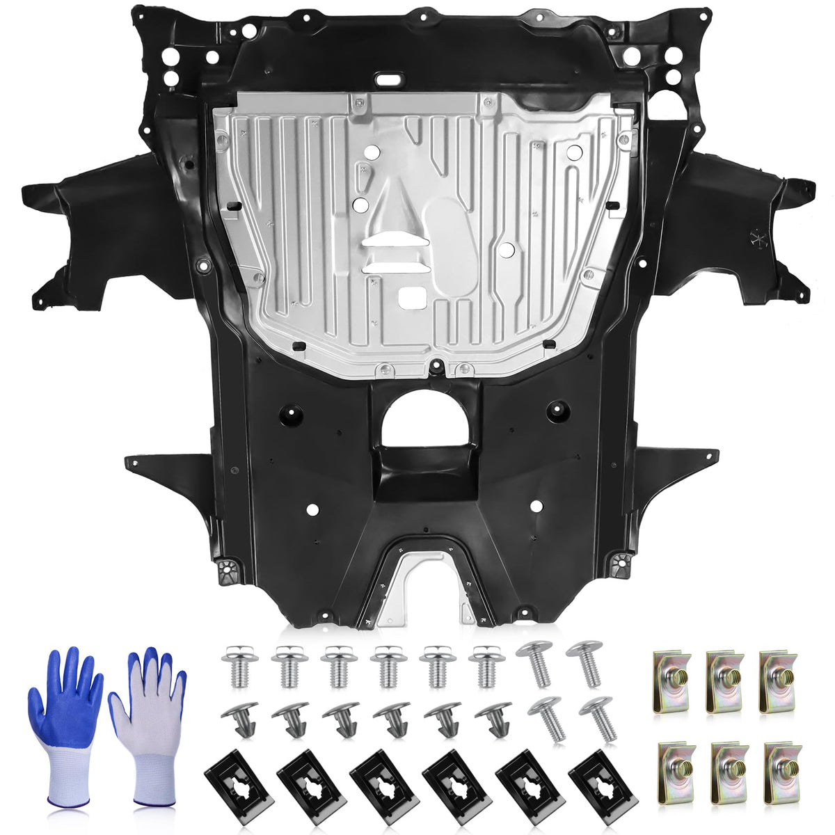 FOREBEN front view of under shield showing full coverage and OEM fit