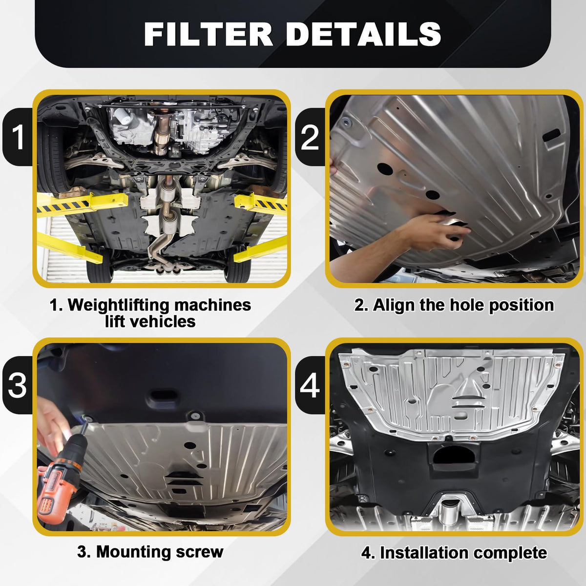 FOREBEN lifestyle shot of Civic driveway protection illustrating debris defense