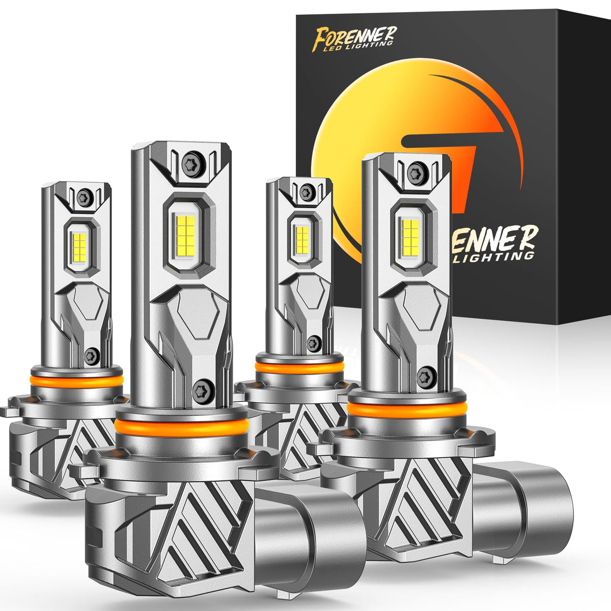 FORENNER front packaging showing 9005 9006 combo and quick upgrade benefit