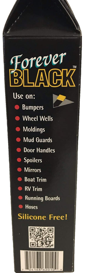 Forever Car Care Products applied on vehicle side molding showing durable protection