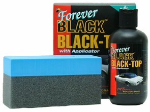 FOREVER BLACK application on convertible top demonstrating restored color