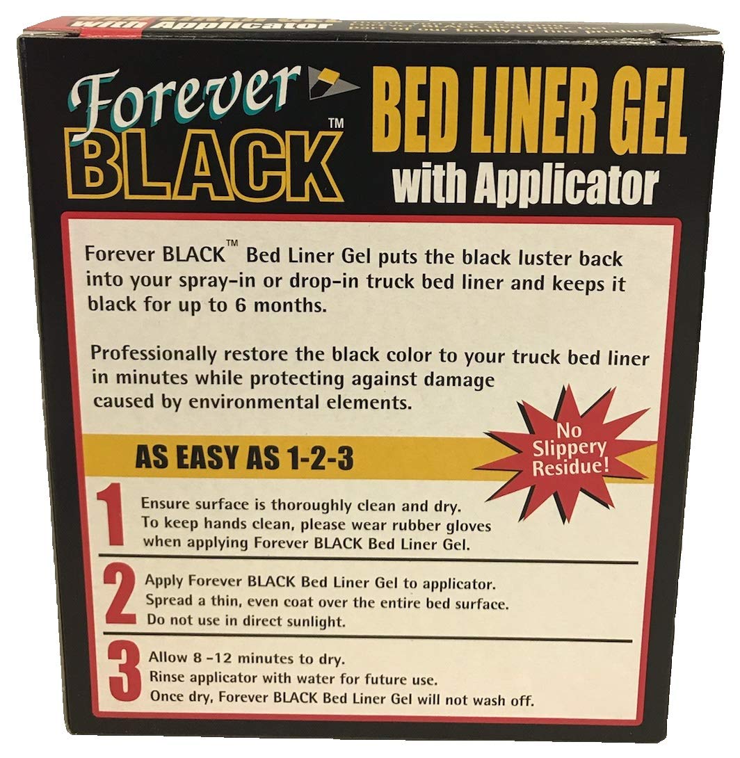 Forever Car Care Products close-up of liner texture after application demonstrating even black restoration